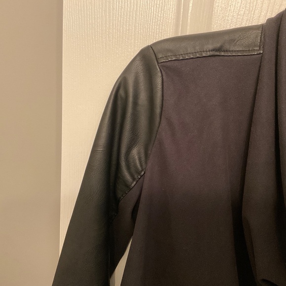 Faux leather Blazer, black - Picture 5 of 10